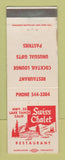 Matchbook Cover - Swiss Chalet Restaurant Lake Tahoe CA WEAR