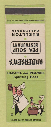 Matchbook Cover - Andersen's Pea Soup Restaurant Buellton CA