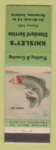 Matchbook Cover - Knisley's Standard oil gas Syracuse IN