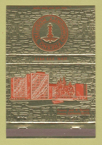 Matchbook Cover - Fresno Community Hospital CA 40 Strike