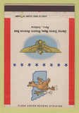 Matchbook Cover - US Naval Reserve Aviation Base Peru IN postcard 40 Strike