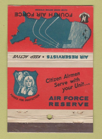 Matchbook Cover - 4th Air Force Reserve WEAR 40 Strike