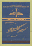 Matchbook Cover - National School Aeronautics Air Corps Kansas City MO 40 Strike
