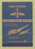 Matchbook Cover - Buckley Field Air Corps Technical School Colorado 40 Strike