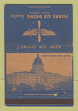 Matchbook Cover - Pierre Air Drome Satellite SD WWII WEAR 40 Strike