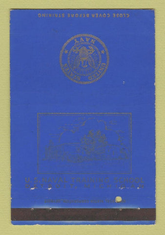 Matchbook Cover - US Naval Training School Detroit MI postcard 40 Strike