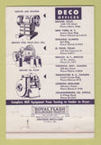 Matchbook Cover - Denver Equipment Colorado Flotation 40 Strike