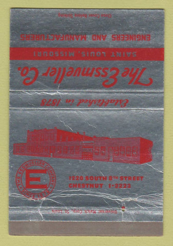 Matchbook Cover - Essmueller Engineers Manufactures St Louis MO 40 Strike