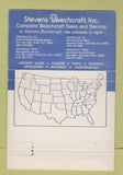 Matchbook Cover - Stevens Beechcraft Airplane Greenville SC Nashville 40 Strike