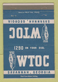 Matchbook Cover - WTOC Radio Savannah GA CBS 1290 AM 40 Strike