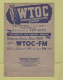 Matchbook Cover - WTOC Radio Savannah GA CBS 1290 AM 40 Strike