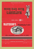 Matchbook Cover - Masterson's Walnut Creek Station CA 40 Strike