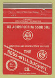 Matchbook Cover - Ross Willoughby Contractors' Supply Columbus OH 40 Strike