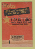 Matchbook Cover - Star Cutter Company Farmington MI 40 Strike