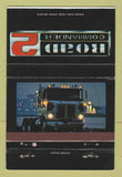 Matchbook Cover - Road 2 Commander Trucks Semi White 40 Strike