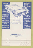 Matchbook Cover - Bison Products Meat Buffalo NY 40 Strike