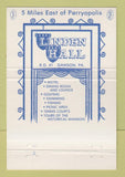 Matchbook Cover - Linden Hall Dawson PA 40 Strike