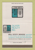 Matchbook Cover - Oliver Real Estate Brokers Pittsburgh PA 40 Strike