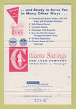 Matchbook Cover - Citizens Savings and Loan Painesville OH 40 Strike