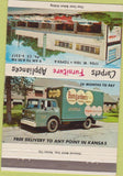 Matchbook Cover - Bomgardners Furniture Store Topeka KS 40 Strike