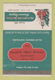 Matchbook Cover - Hartford Insurance Bel Air MD Harold Brubaker WORN 40 Strike