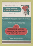 Matchbook Cover - Hartford Insurance Bel Air MD Brooks Port Allen LA 40 Strike