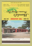 Matchbook Cover - Harold's Frame Shop Detroit Novi MI 40 Strike