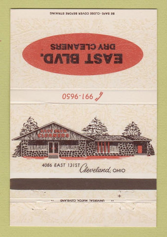 Matchbook Cover - East Blvd Dry Cleaners Cleveland OH 40 Strike