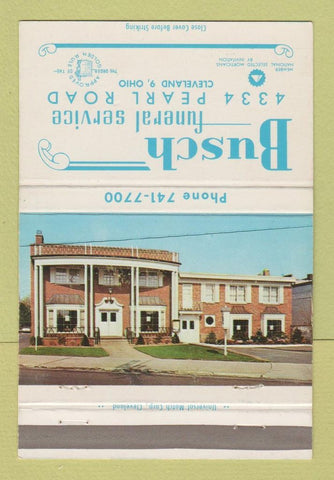 Matchbook Cover - Busch Funeral Home Cleveland OH 40 Strike