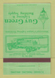 Matchbook Cover - Guy Green Lighting Building Supply Jackson MS 40 Strike
