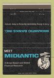 Matchbook Cover - Midatlantic Banks NJ 40 Strike