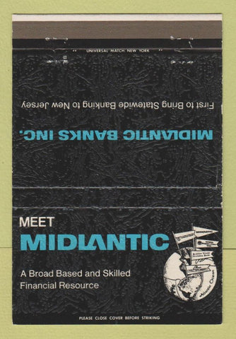 Matchbook Cover - Midatlantic Banks NJ 40 Strike