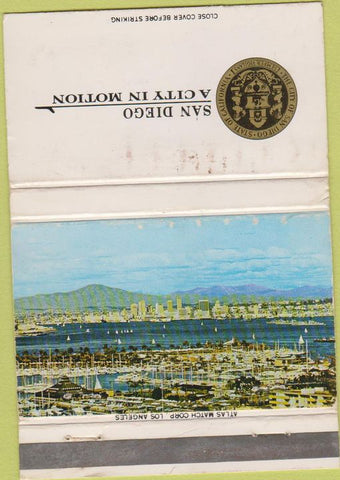 Matchbook Cover - San Diego CA Pacific Bell Telephone WEAR 40 Strike