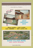 Matchbook Cover - Dutch Village Motel New Castle DE 40 Strike