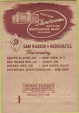 Matchbook Cover - Sam Karash Clothing Chicago IL 40 Strike