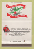 Matchbook Cover - JK Smit Sons Diamonds Riverview MI Christmas 40 Strike