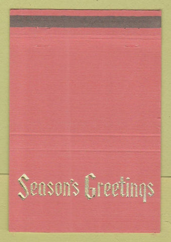 Matchbook Cover - Vance Edwards Men's Clothes Oakland CA Christmas 40 Strike