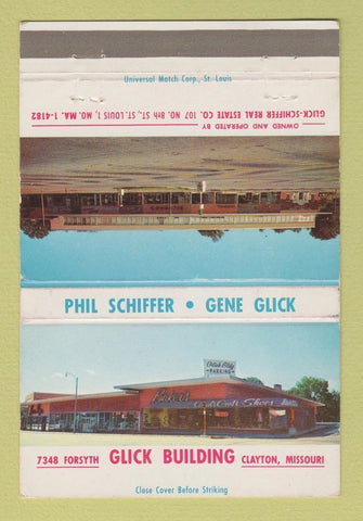 Matchbook Cover - Glick Building Clayton MO WEAR 40 Strike