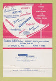 Matchbook Cover - Glick Building Clayton MO WEAR 40 Strike