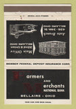 Matchbook Cover - Farmers and Merchants National Bank Bellaire OH WEAR 40 Strike