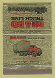 Matchbook Cover - Beard Truck Lines Trucking Memphis TN WEAR 40 Strike