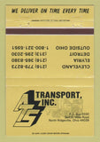 Matchbook Cover - Transport Inc Trucking North Ridgeville OH 40 Strike