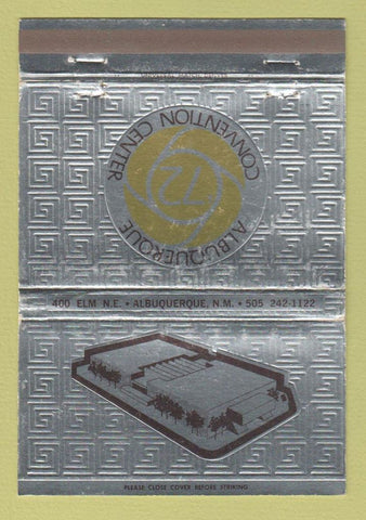 Matchbook Cover - Albuquerque NM Convention Center  40 Strike