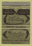 Matchbook Cover - Merchants Fur Company Detroit MI girlie WEAR 40 Strike