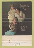 Matchbook Cover - Merchants Fur Company Detroit MI girlie WEAR 40 Strike