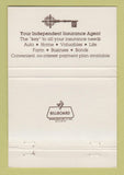 Matchbook Cover - Westfield Insurance Companies Westfield Center OH 40 Strike