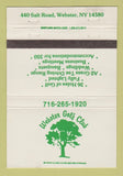 Matchbook Cover - Webster Golf Club NY 40 Strike