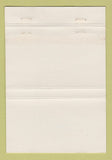 Matchbook Cover - Webster Golf Club NY 40 Strike