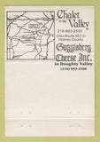 Matchbook Cover - Chalet Valley Guggisberg Cheese Holmes County OH 40 Strike