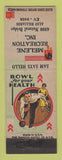 Matchbook Cover - Melene Recreation Bowling Billiards St Louis MO
